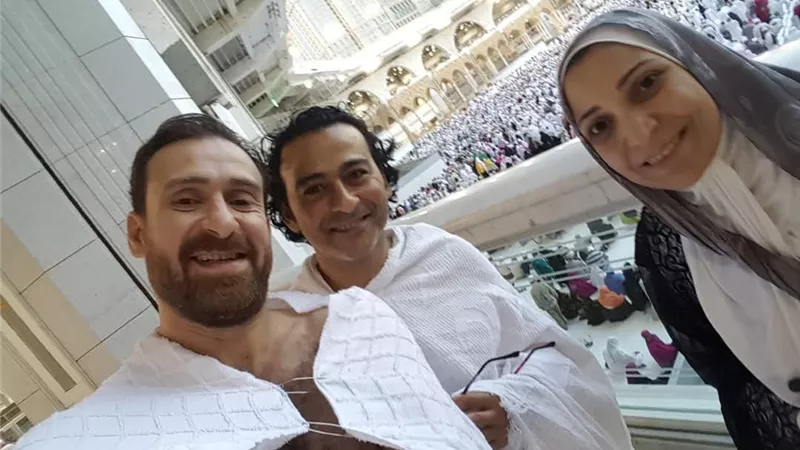وفاة زوجة الفنان نضال الشافعي 