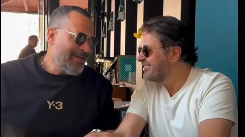 كواليس لقاء بين راغب علامة وماجد المصري في لبنان
