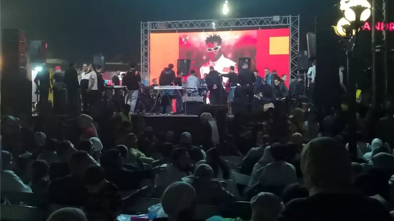 أحمد شيبة و أوكا يشعلون حفل النادي الأهلي احتفالاً بـ شم النسيم