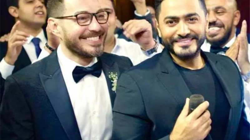 السبب الحقيقي وراء تغيب تامر حسني عن حفل زفاف ليلي أحمد زاهر