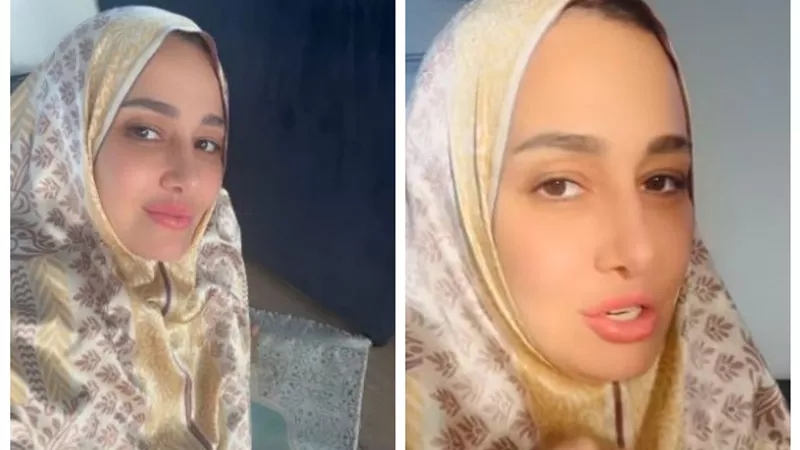 ظهرت على سجادة الصلاة.. نصائح حلا شيحة للمسلمين|فيديو