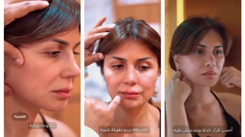 نجلاء بدر غيرت ملامحها بعد خضوعها لعملية تجميل فى وجهها