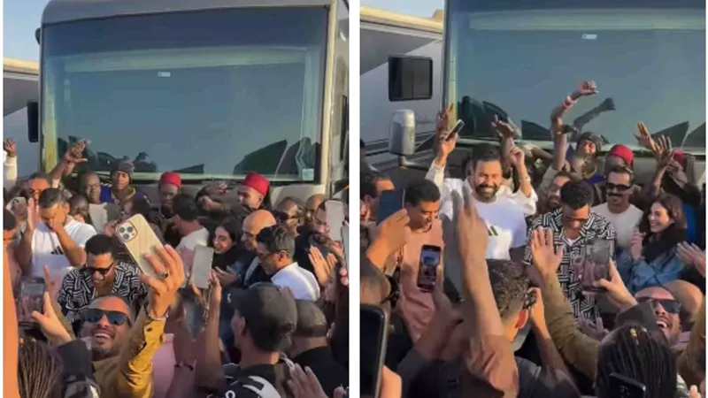 أسرة فيلم أسد تحتفل بعيد ميلاد محمد رمضان