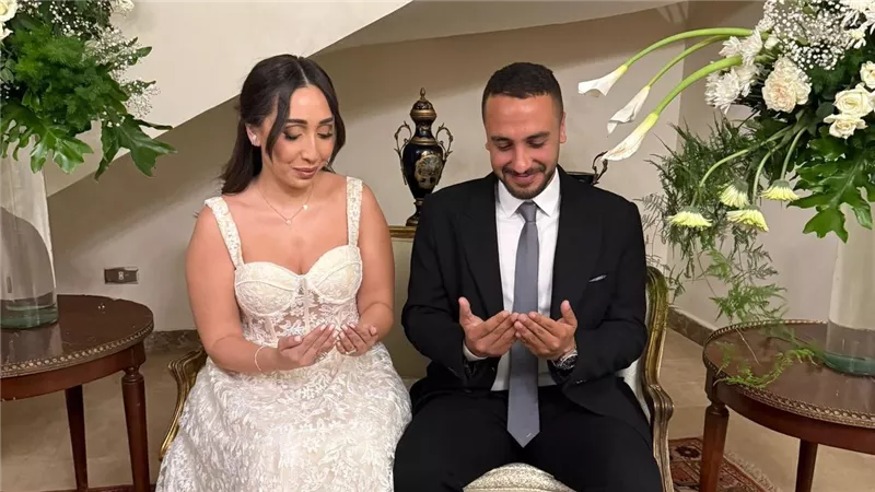 بحضور العائلة.. خطوبة خالد سامي العدل على هنا الألفي