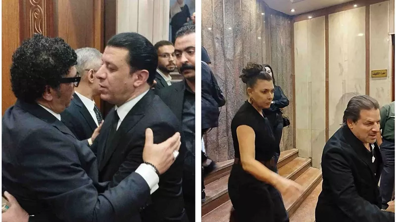 نجوم الفن في عزاء والد علاء عبد السلام رئيس دار الأوبرا