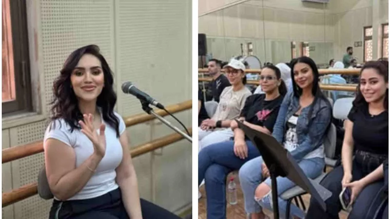 مي فاروق تنتهى من بروفات حفلها بدار الأوبرا