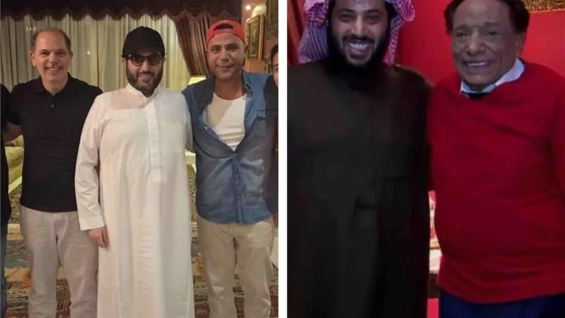 حقيقة صورة الزعيم مع تركي آل الشيخ داخل منزله