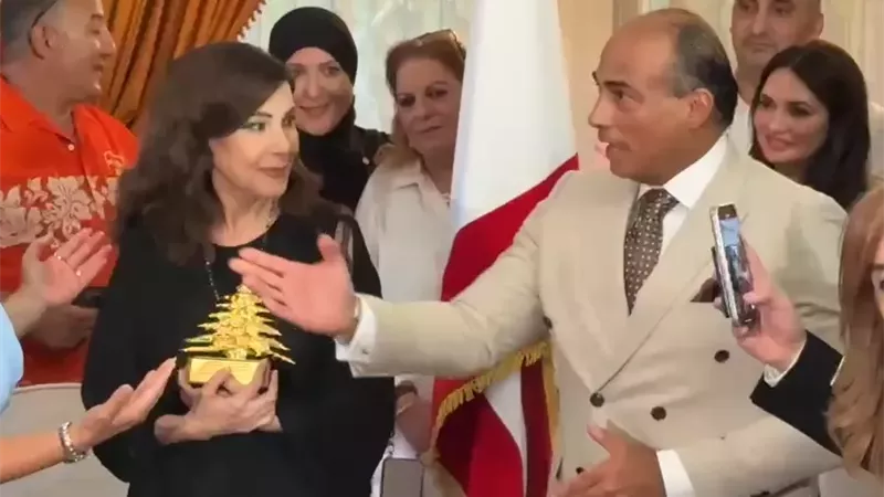 من السفارة اللبنانية بالمغرب.. ماجدة الرومي تتلقى تكريمًا أثناء فعاليات مهرجان موازين
