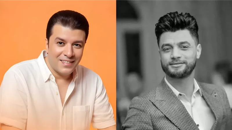 سعد الصغير يقبل رأس مصطفى كامل في عزاء أحمد عامر