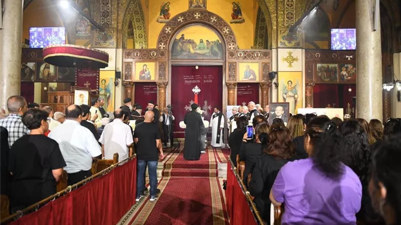 حضور فني كبير في عزاء لطفي لبيب بكنيسة مارمرقس