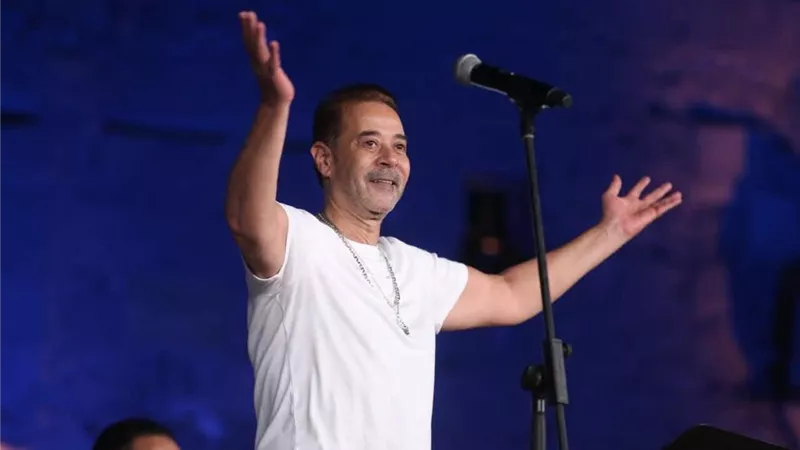 مدحت صالح مع عمرو سليم وماريمبا نسمة عبد العزيز فى محكي القلعة 33