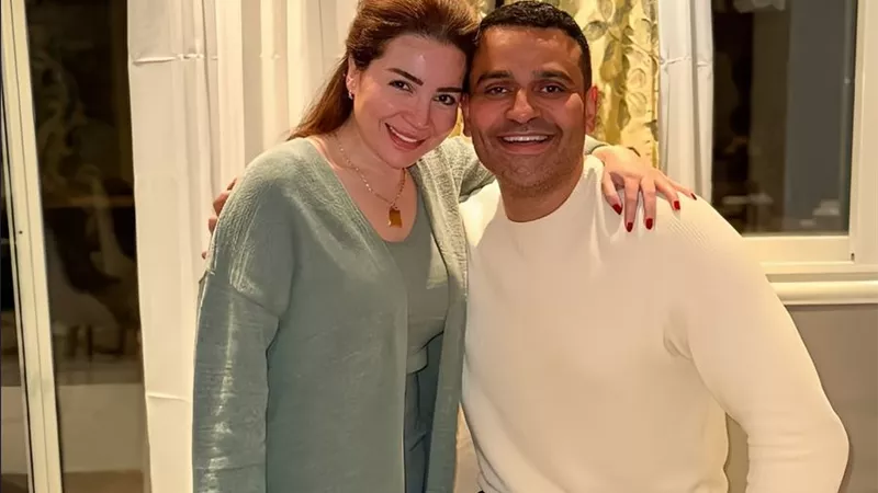 مي عز الدين تهنئ عمر السعيد بعيد ميلاده
