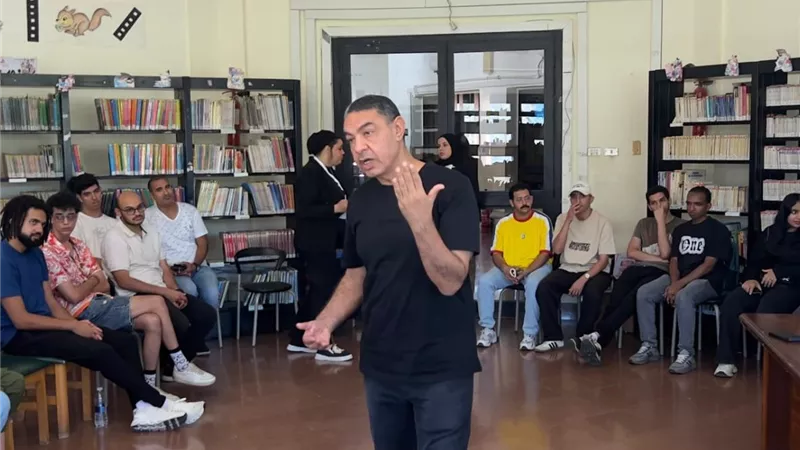 تفاعل جماهيري كبير مع ورشة التمثيل لهشام سليمان وسامح الصريطي في مهرجان بورسعيد 