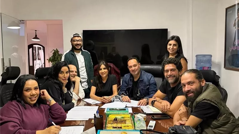 بروفات أبطال مسلسل 