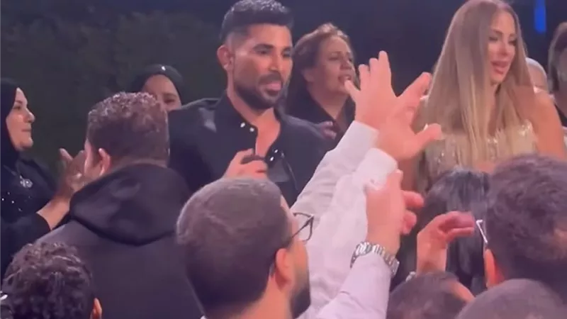 صورة جديدة لـ أحمد سعد من حفل زفاف نجل ريم مصطفى 