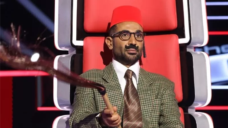 «بالشارب والطربوش».. أحمد سعد من كواليس برنامج The Voice