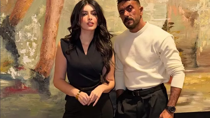 أحدث ظهور يجمع أحمد العوضي وسارة بركة في كواليس 