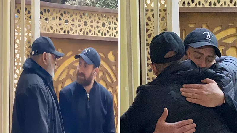 نضال الشافعي يستقبل عزاء والدته.. وأحمد السقا وإسماعيل فرغلي أول الحضور