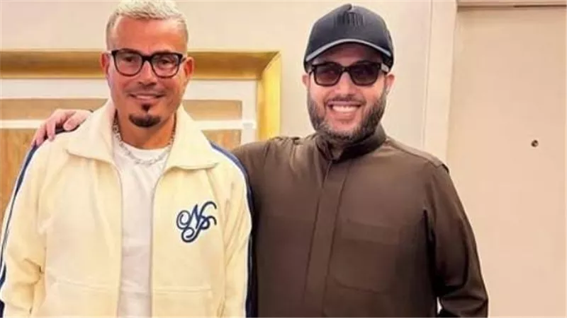المستشار تركي آل الشيخ في ضيافة عمرو دياب وأنغام خلال زيارته لمصر