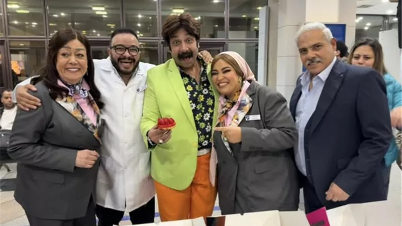 اشتعال النيران في موقع تصوير مسلسل السوق الحرة