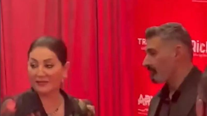 وصول ياسر جلال ووفاء عامر لمهرجان Trend Awards
