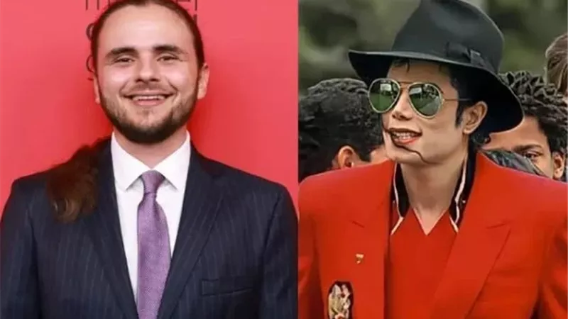 ظهور نادر لابن مايكل جاكسون بعد عرض فيلم السيرة الذاتية لملك البوب